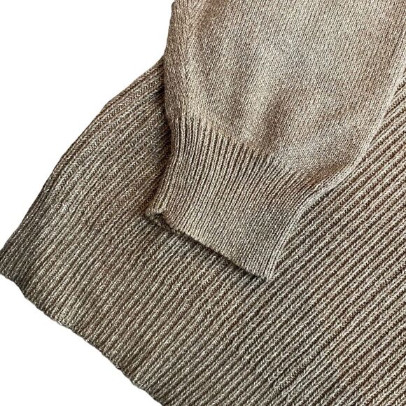 Vintage‎ Oscar De La Renta Men’s L Pullover Sweater Beige Tan Button Neck Cotton - Picture 6 of 8